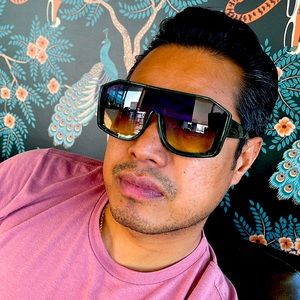 Green Oversized Sunglasses